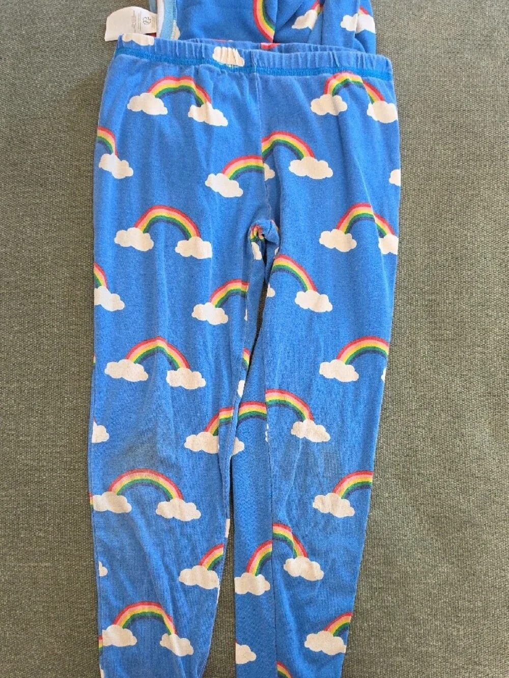 Boden Size 11 Rainbow Cloud Kids Pajama Set